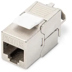 Digitus CAT 6A Keystone Modul, geschirmt, werkzeugfreier Montageanschluss