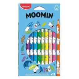 Maped Mumin Jumbo Dreiecks-Wachsmalstifte, 12 Stück (12x) (69972704)