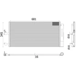 Kondensator Klimaanlage MAHLE AC 942 000P für Volvo V60 I S90 II