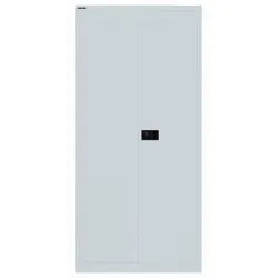Flügeltürenschrank UNIVERSAL | mit Garderobeneinsatz - 145 lichtgrau antibakteriell