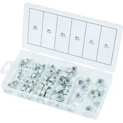 KS Tools Sortiment Muttern, selbstsichernd, UNC, 100-tlg - 970.0480