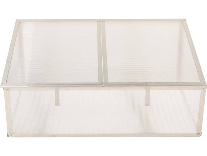 Frühbeet WESTMANN Genus 100 , silber, B:95cm H:41cm T:62cm, Pflanzgefässe, Frühbeet, BxTxH: 95x62x41 cm