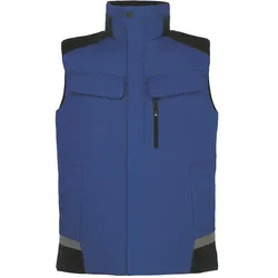 Softshell Arbeitsweste "HAUKE" - L - royalblau/schwarz