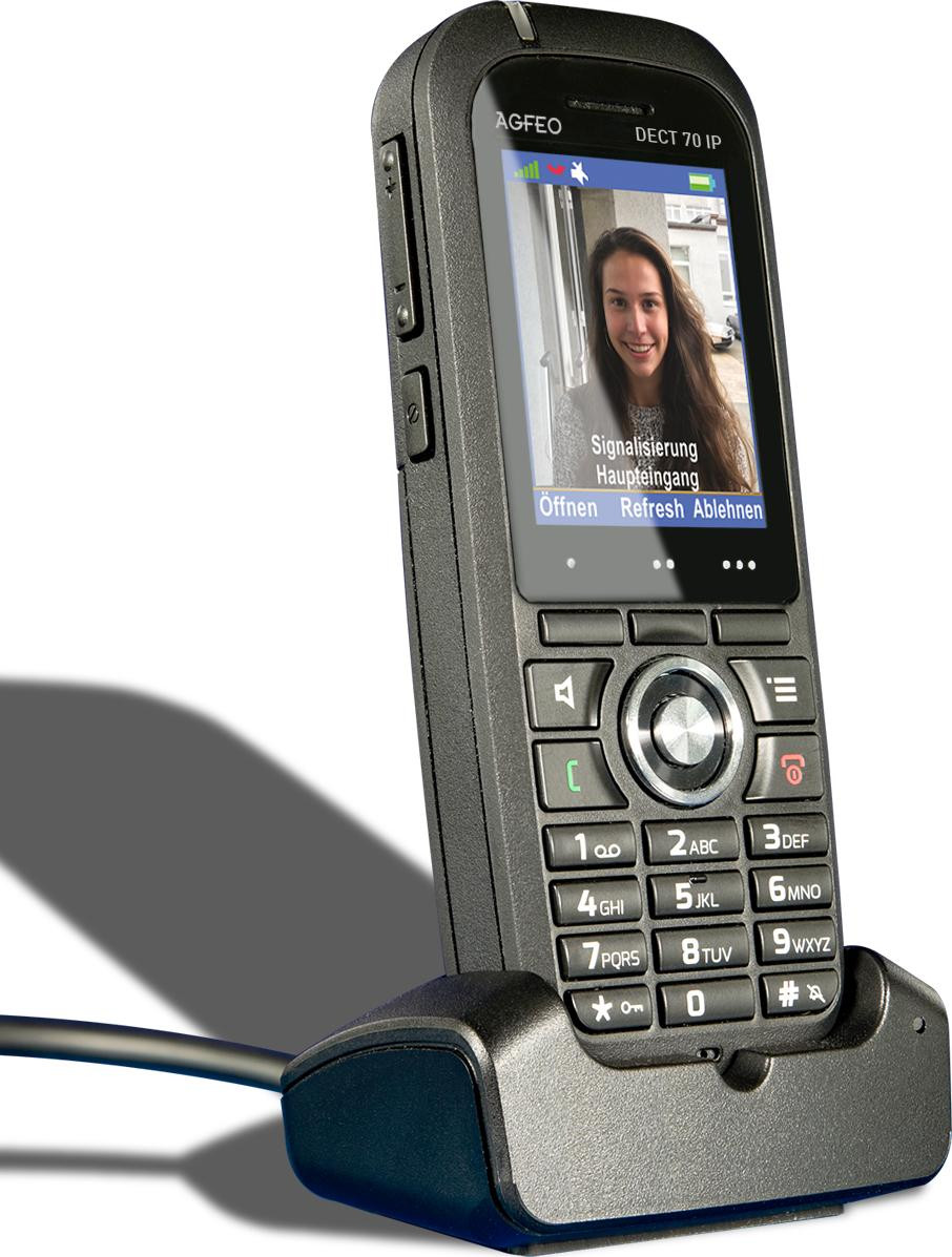 AGFEO DECT70 IP Telefon - Schwarz - 6101576