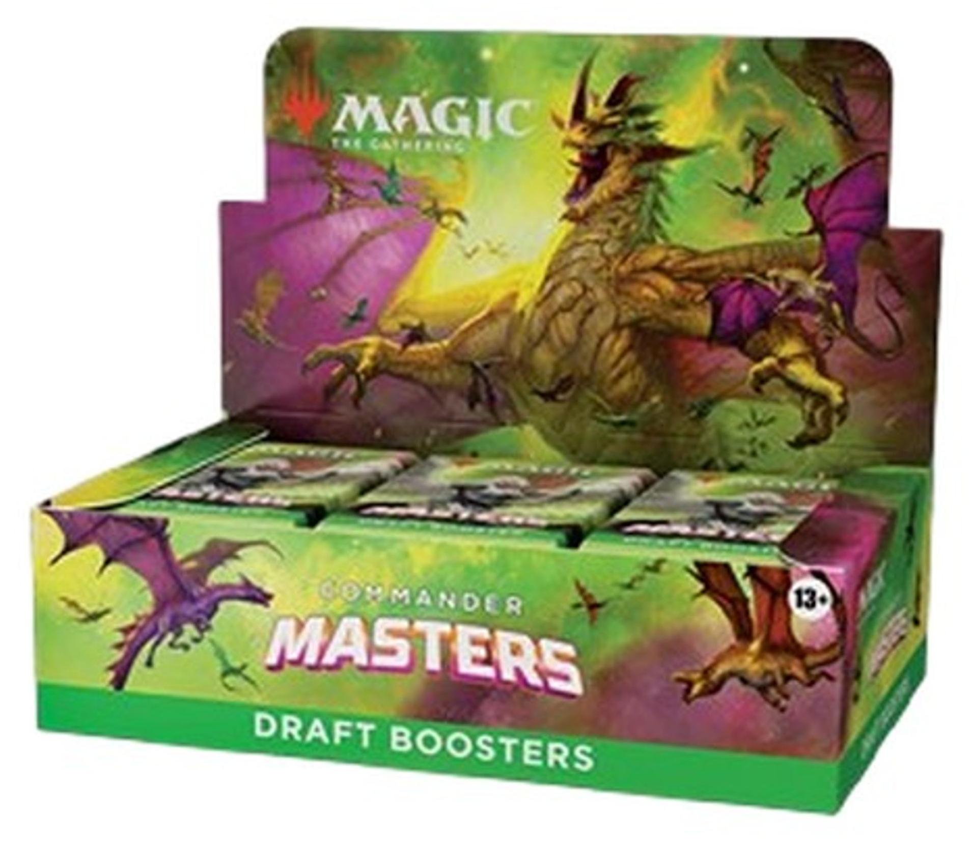 Wizards of the Coast Magic the Gathering Commander Masters Draft-Booster Display (24) englisch