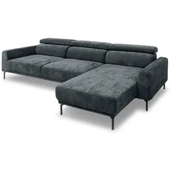 SOMETA Ecksofa Mons Stoff Grau Anthrazit