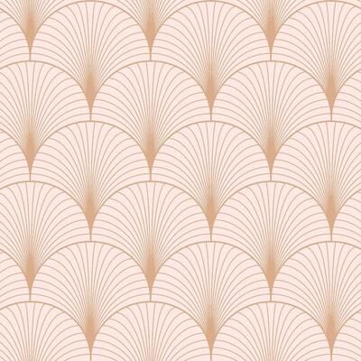 ESTA Home Lempicka Pink Art Deco Motif Wallpaper