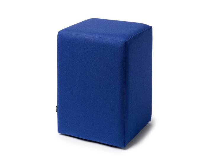 Taburett Pomp Ruhe & Raum blau, Designer Willi Hubor, 33x47.5x33 cm