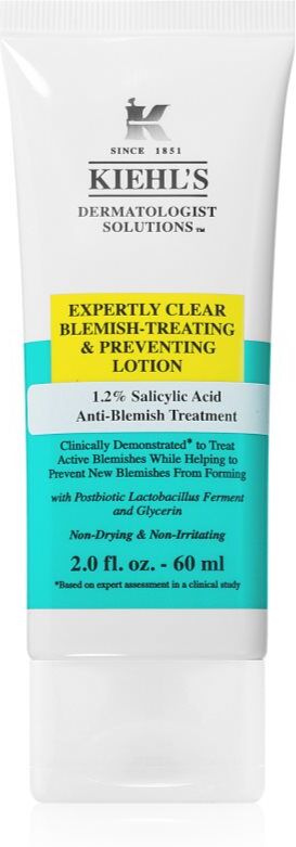 Kiehl's Dermatologist Solutions Expertly Clear Blemish-Treating & Preventing Lotion face cream for acne-prone skin W 60 ml