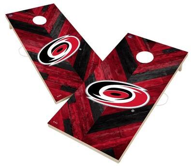 Skip's Garage Carolina Hurricanes NHL Cornhole Board Set