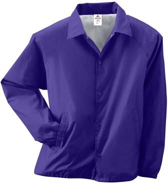 Augusta Sportswear 3100 Nylon Coach's Jacket/Lined in Purple size Large
