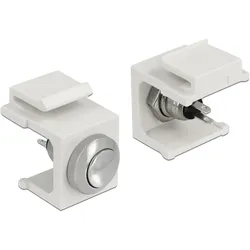 Delock Keystone Drucktaster weiß