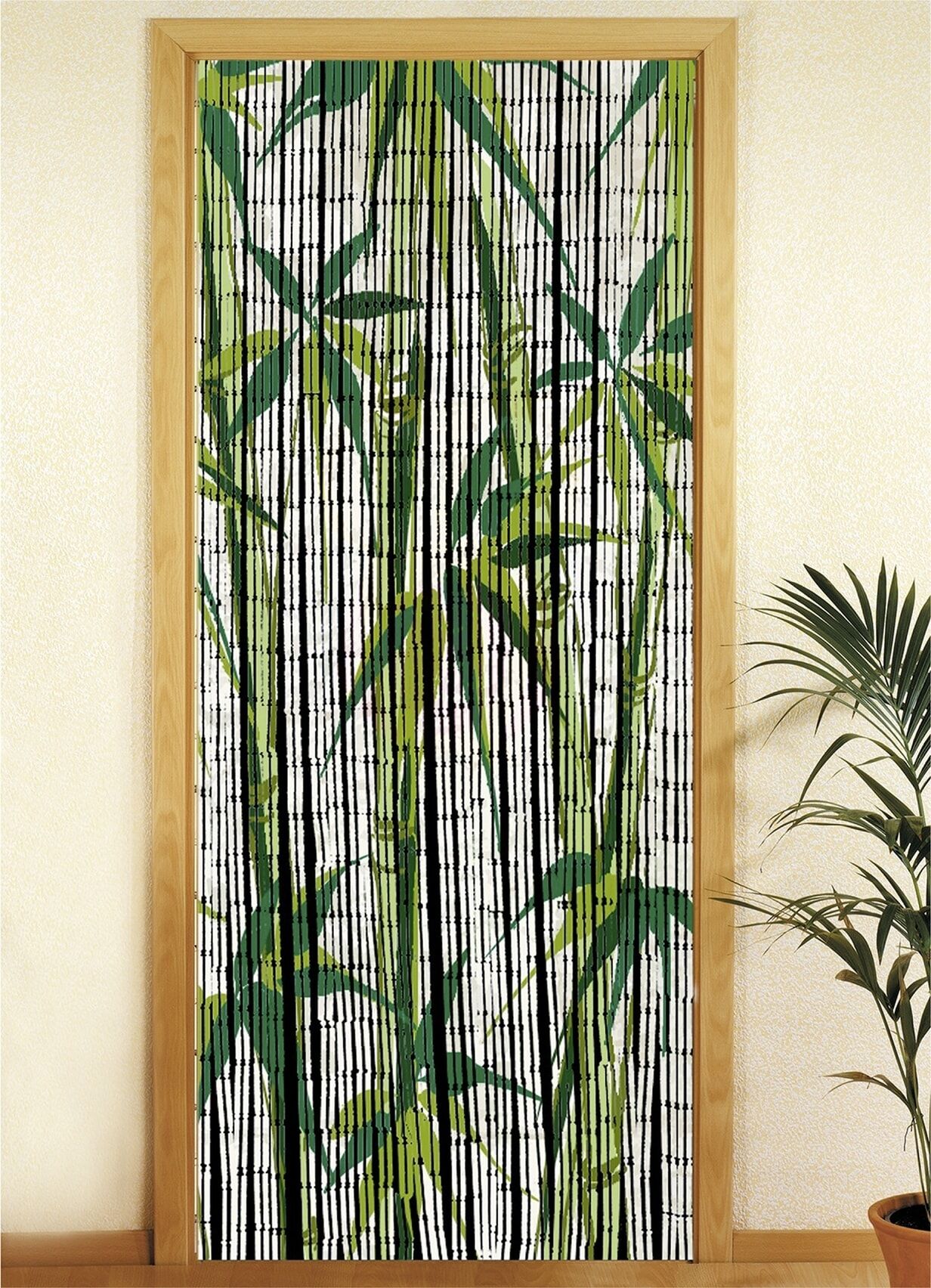 Türvorhang MAXIMEX "Modell Bamboo", grün, B:90cm H:200cm, Bambus, Gardinen, Türvorhang, Insekten- und Sichtschutz aus Bambus, für Balkon oder Terrasse