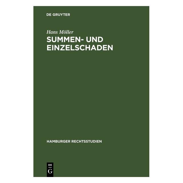 De Gruyter Möller:Summen- und Einzelschaden (Deutsch, Hardcover, Hans Möller) (67783277)