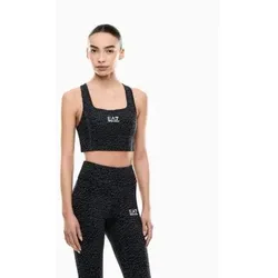 EA7 für Damen. 7W000918_AF13418 Top Vigor7 Lab schwarz (L), Sportlich, Polyamid, Ärmellos / Hosenträger
