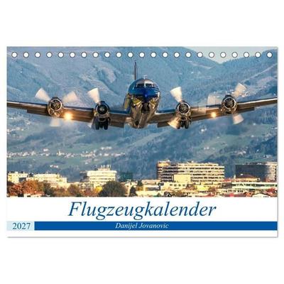 Flugzeugkalender (Tischkalender 2027 DIN A5 quer), CALVENDO Monatskalender
