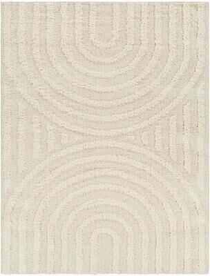 Livabliss Rodos Mod Neutral Rainbow Plush Area Rug