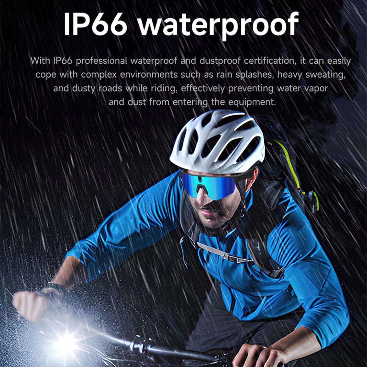 INF Lunettes intelligentes AI 8MP avec stabilisation gyroscope à six billes, WiFi+Bluetooth, charge magnétique, compatible avec