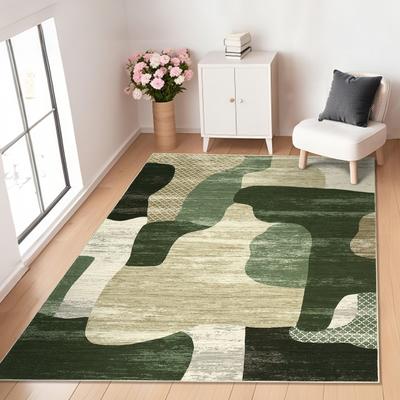 Garvee Modern Color Block Geometric Area Rug
