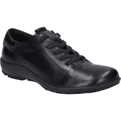 Schnürschuh JOSEF SEIBEL "Charlotte 01, black-black", Damen, Gr. 36, schwarz (schwarz, schwarz), Obermaterial: 100% Rindsleder Leather cow., Schuhe Schnürschuh