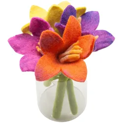 Felt Flowers - Lily (10 assorted colours)