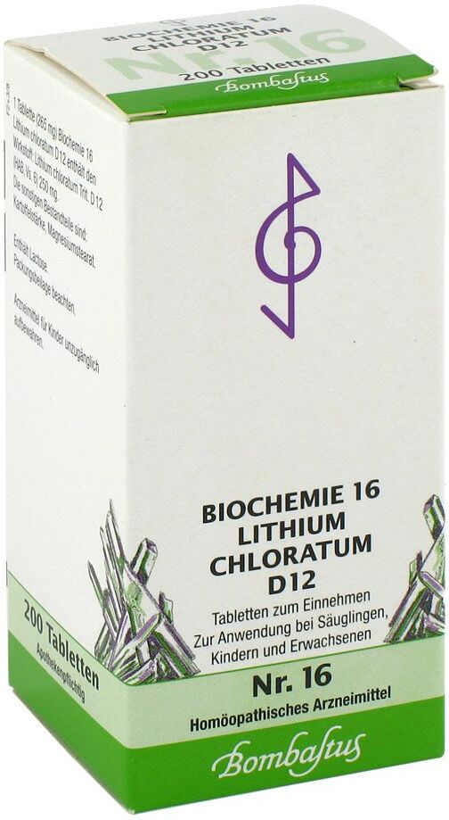Biochemie 16 Lithium chloratum D12 Tabletten