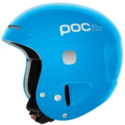 Kinder Skihelm POC POCito Skull fluoreszierend Blau, verstellbar