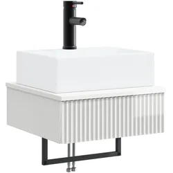 vidaXL, Waschbecken, Wandmontiertes Waschbecken (410 mm, 400 mm)