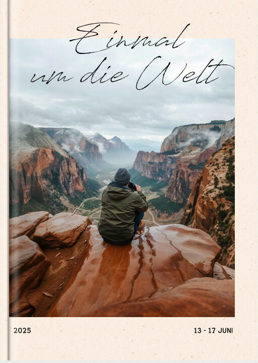 Myposter Digital "Wanderlust" im Format A4 hoch