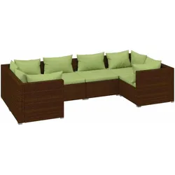 vidaXL, Gartenlounge, Mikkel (4x Eckteil + 2x Mittelteil)