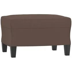 Décoshop26 - Fußhocker/Betthocker 60 x 50 x 41 cm braunes PVC DEC030413 DEC030413