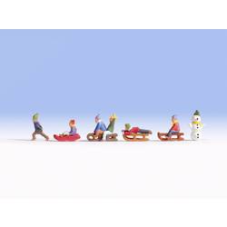 NOCH N Kinder im Schnee Bemalt, Stehend, Sitzend 36819