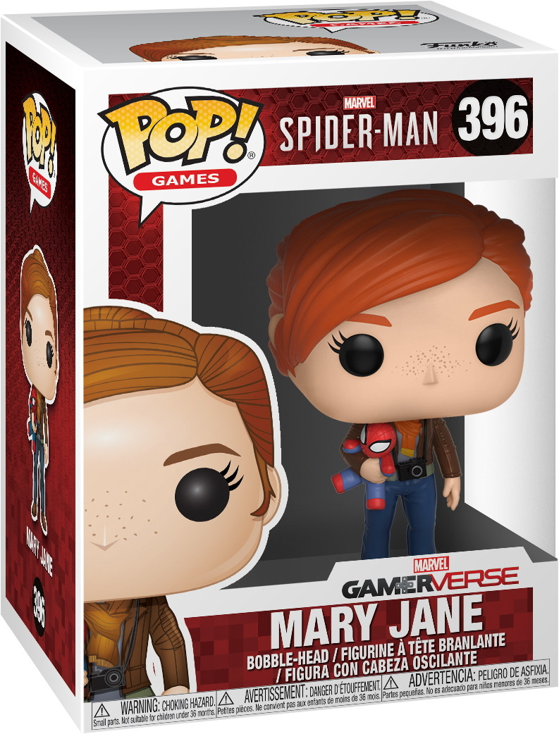 Funko Pop! Marvel Spider-Man Mary Jane met pluche vacht Vinyl figuur