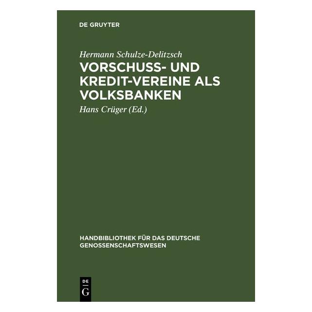 De Gruyter Schulze-Delitzsch:Vorschuss- und Kredit (67773474)