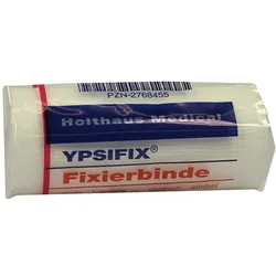 Holthaus Medical YPSIFIX Fixierbinde elastisch, DIN 61634 – einzeln in Folie und Schachtel - 1 Stück in Folie und Schachtel, Maße: 8 cm x 4 m 1 St
