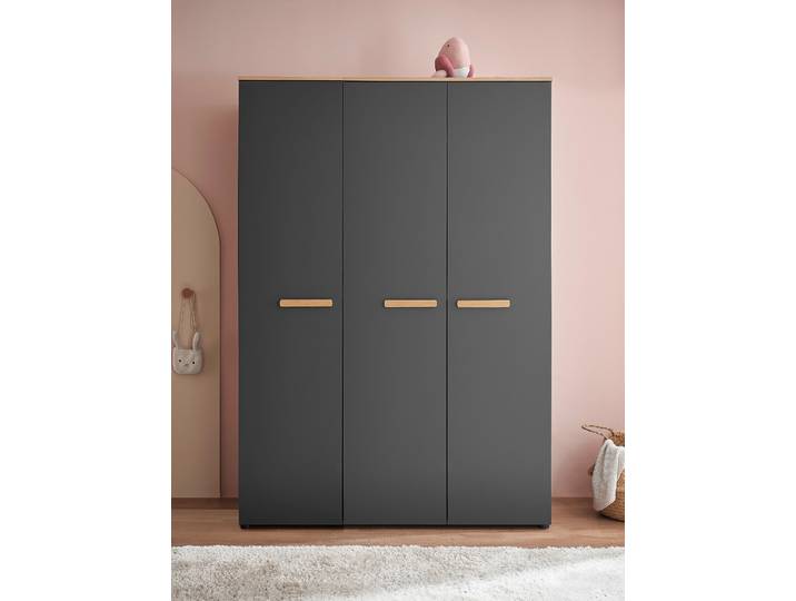 Kleiderschrank Zanotto 135cm Grau/Graphit
