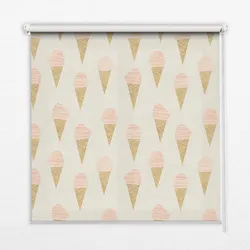 INNENROLLO - Fensterrollo - Rollo - 110x140 cm - Eiscreme