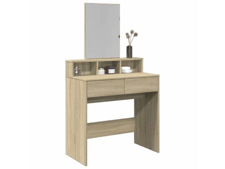 Coiffeuse avec miroir chêne sonoma 80x41x144 5 cm 848173