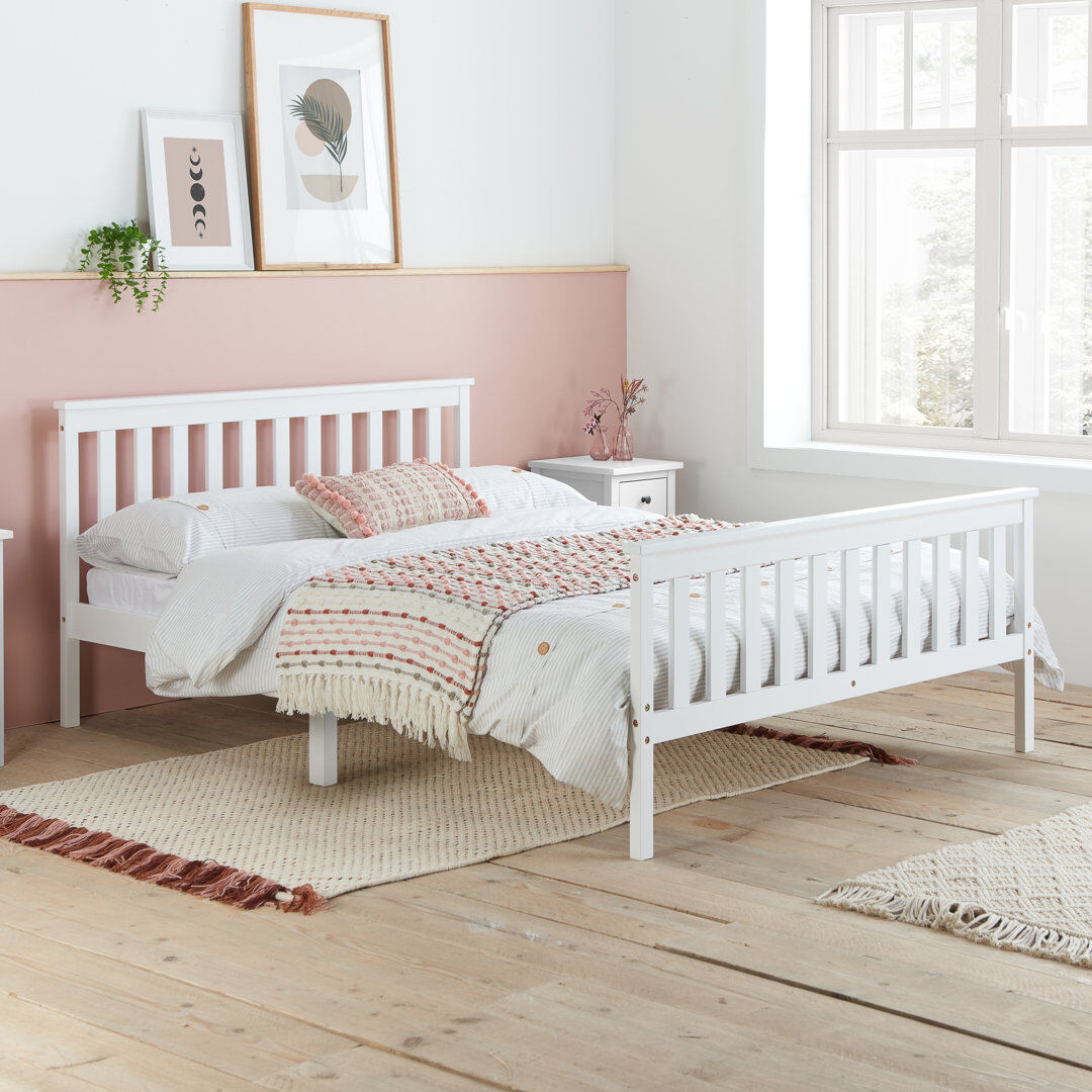 Marlow Home Co. Aivley Bed Frame White Small Double (4')