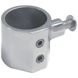 Rohrmittelstück mit Seitenbefestigung, A4, für Rohr 22mm