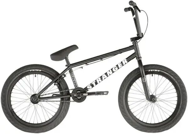Stranger Crux 20" BMX Freestyle Bike (21" - Matt Black)