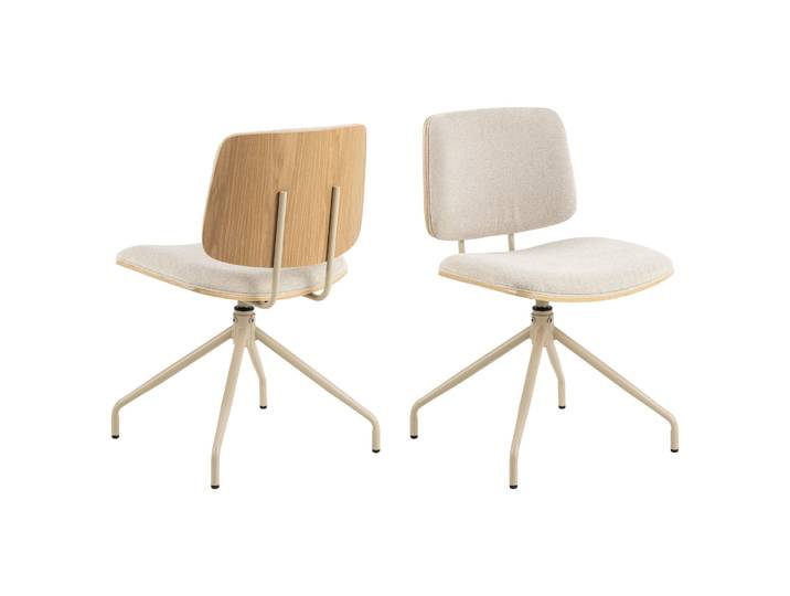 Forma Esstischstuhl, Drehfunktion Stoff/Eiche