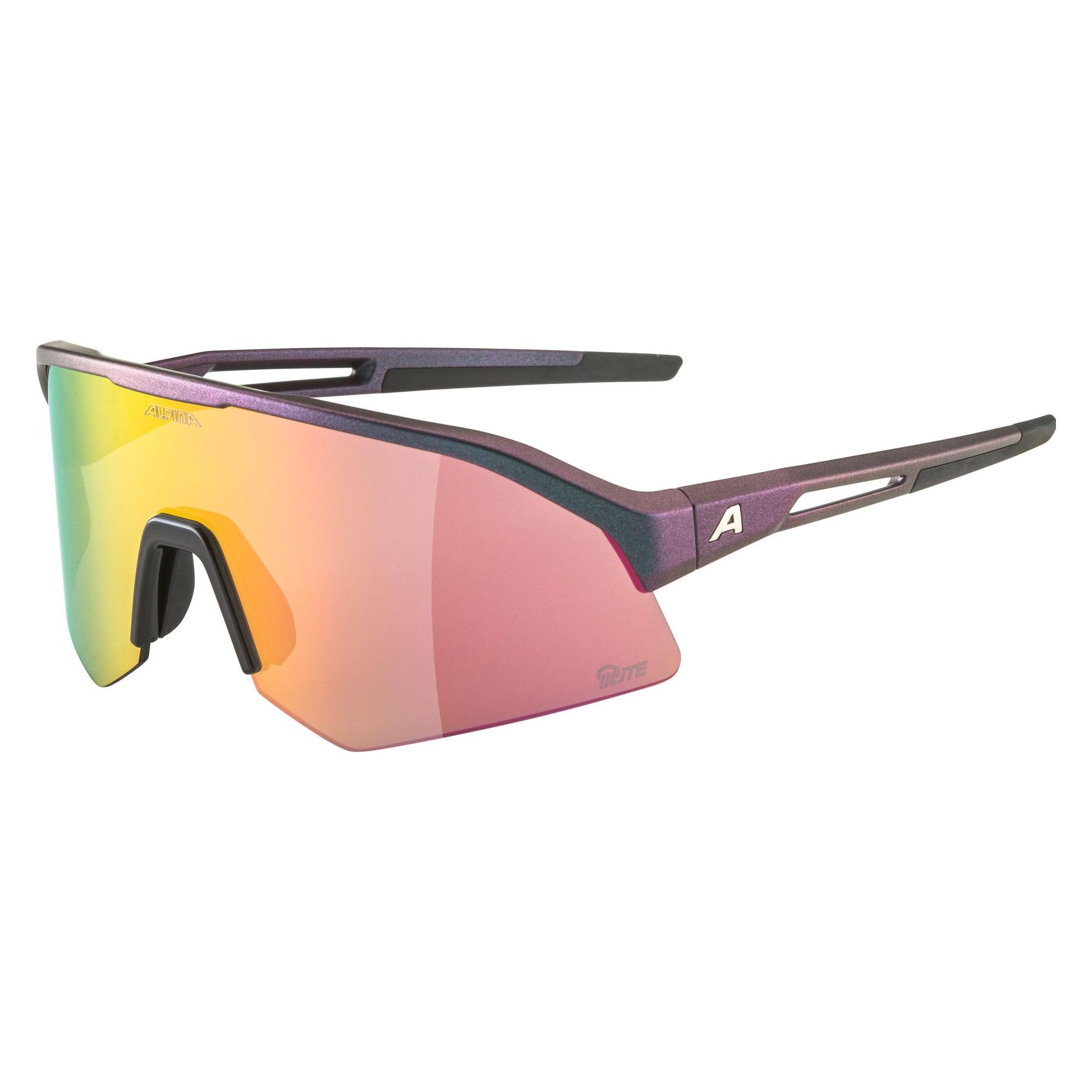 Alpina Sonic HR Q-Lite (Schwarz-Purple Metallic Matt, Pink Mirror Cat. 2, Q-Lite Pink) (A8734051)