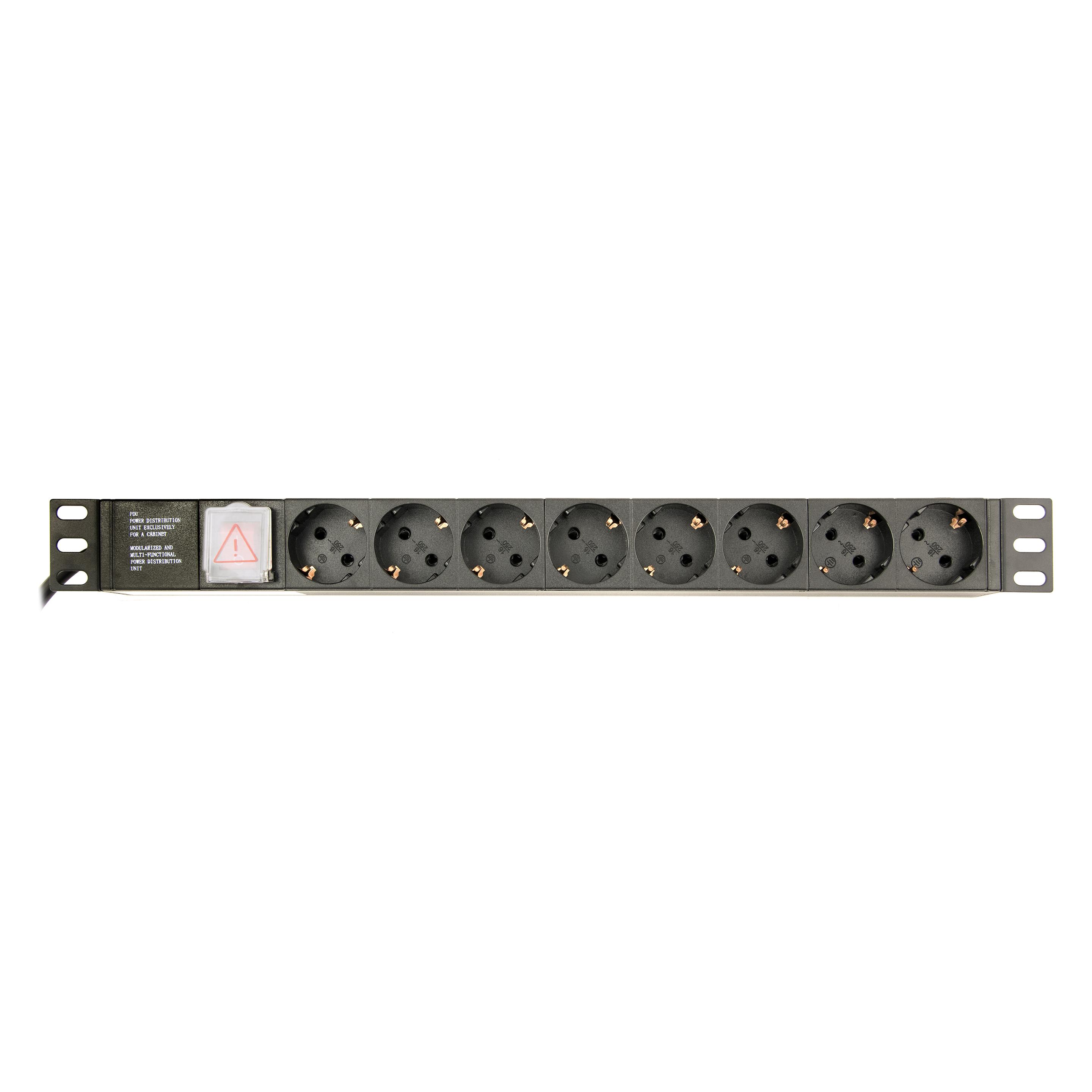 Gembird EG-PDU-014-C14 Stromverteilereinheit (PDU) 8 AC-Ausgänge 1U (EG-PDU-014-C14)