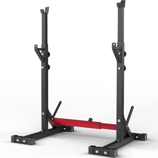 Verstellbarer Squat Rack und Halterstandard für Krafttraining und Heimmontage