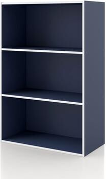 Denhour DH BASIC Modern Stackable Storage Organizer Bookcase with Doors