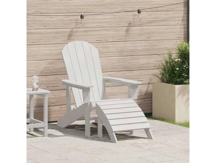 vidaXL Adirondack-Stuhl Weiß HDPE