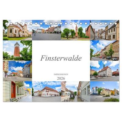 Finsterwalde Impressionen (Tischkalender 2026 DIN A5 quer), CALVENDO Monatskalender