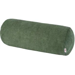 NACKENROLLENHÜLLE FarbTon Chenille-Haptik oliven-grün 40/15 cm