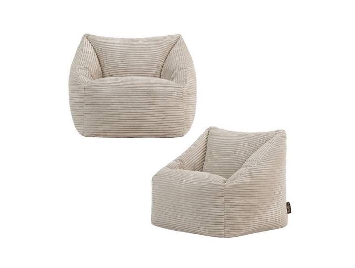 icon Sitzsack Kinder aus Cord Flauschig „Natalia“, 55x44cm, Made in Germany, für Kinderzimmer